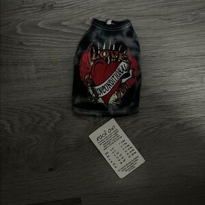 Black and Red Graphic Dog Shirt